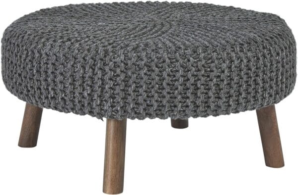 Signature Design by Ashley Jassmyn Contemporary Hand-Knitted Oversized Accent Ottoman 1