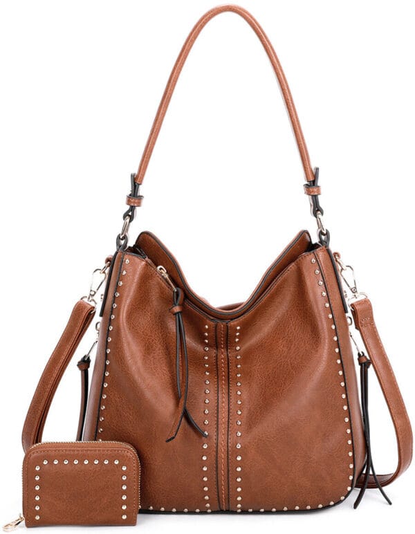 Concealed Carry Hobo Crossbody Purse Leather Shoulder Bag Women Handbag Wallet 1
