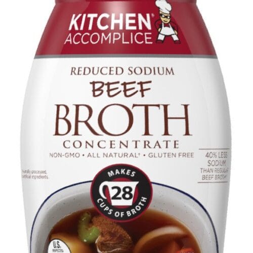 1 Kitchen Accomplice Reduced Sodium Beef Broth Concentrate, 12 Ounce (Pack of 1)