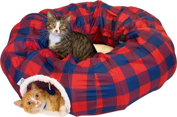 Plaid Tunnel Bed 1