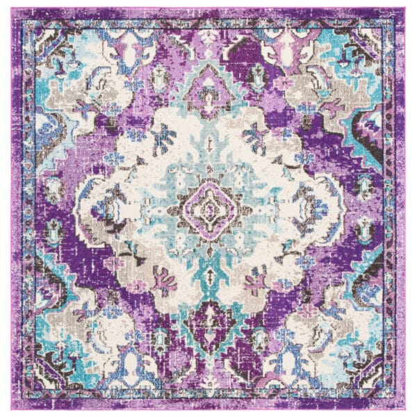 SAFAVIEH Madison Collection MAD484V Lavender/ Lt Blue Rug 2