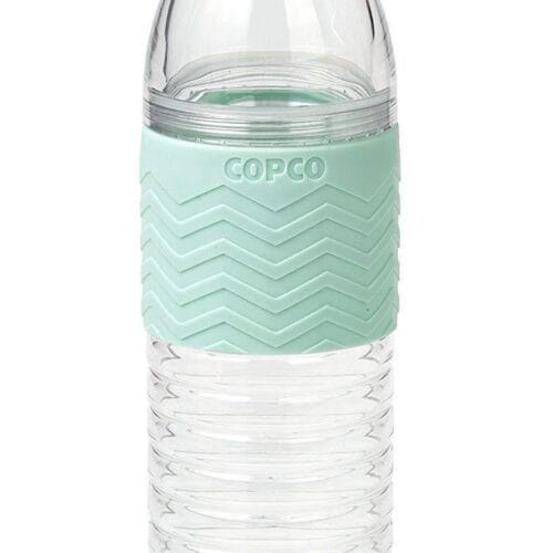 1 Copco Hydra Reusable Water Bottle with Tethered Leak-proof Cap 20 oz - Egg Blue