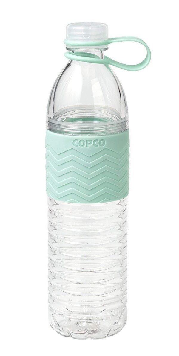 Copco Hydra Reusable Water Bottle with Tethered Leak-proof Cap 20 oz - Egg Blue 1