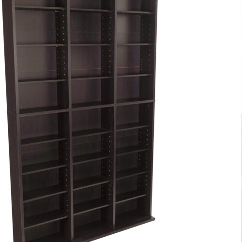 1 Atlantic Oskar 756 Media Storage Cabinet – Protects & Organizes Prized Music, Movie, Video Games or Memorabilia Collections, PN 38435713 in Espresso