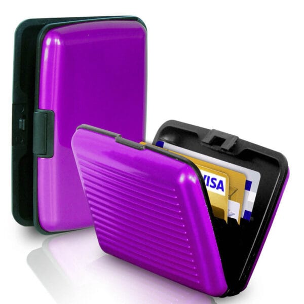 Men's Credit Card Holder Wallet Aluminum Metal Case Card Slot Portable Card Box 12