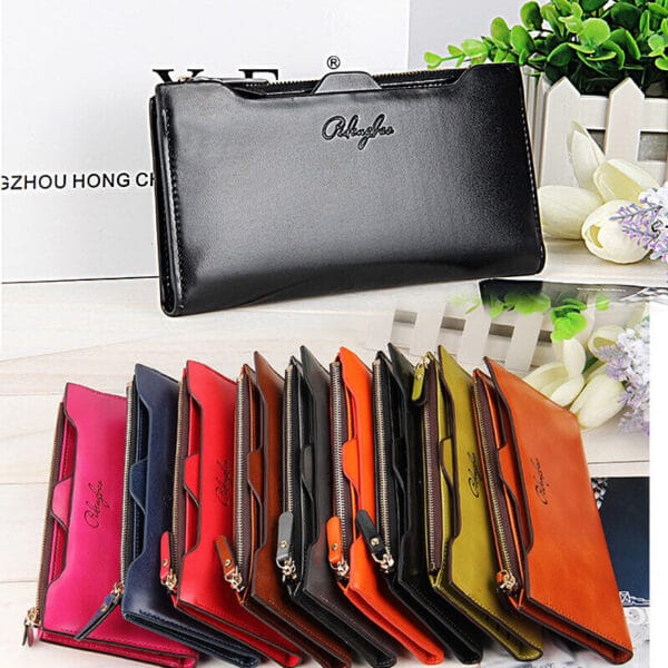 Women Purse Clutch Leather Long Wallet Card Holder Thin Purse Best Gift US STOCK 1