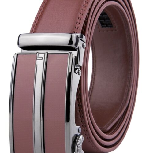 11-7.jpg Microfiber Leather Mens Ratchet Belt Belts For Men Adjustable Automatic Buckle