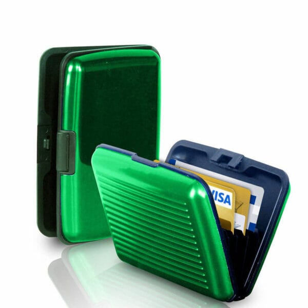 Men's Credit Card Holder Wallet Aluminum Metal Case Card Slot Portable Card Box 13