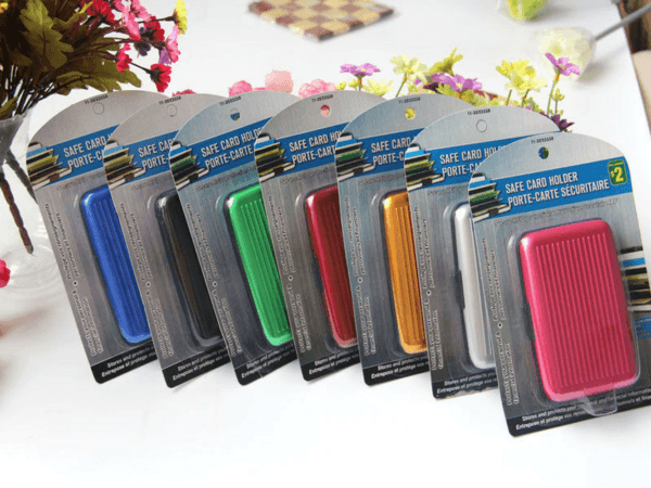 Men's Credit Card Holder Wallet Aluminum Metal Case Card Slot Portable Card Box 16