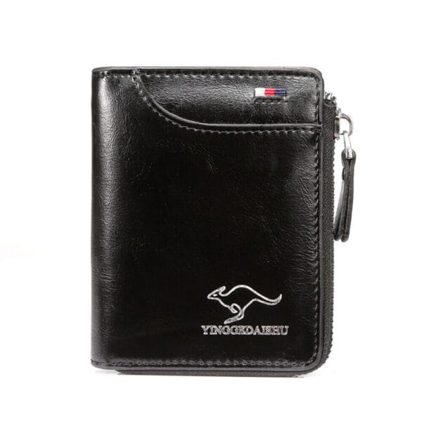 Mens RFID Blocking Leather Wallet Credit Card ID Holder Zipper Purse Waterproof 3