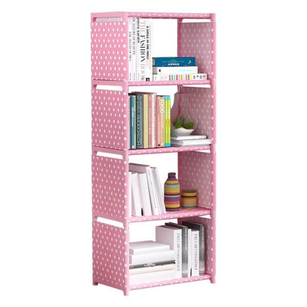 4 Cube Storage Organizer Closet Shelves Bookcase 4-Layer F Clothes Toys Storage
