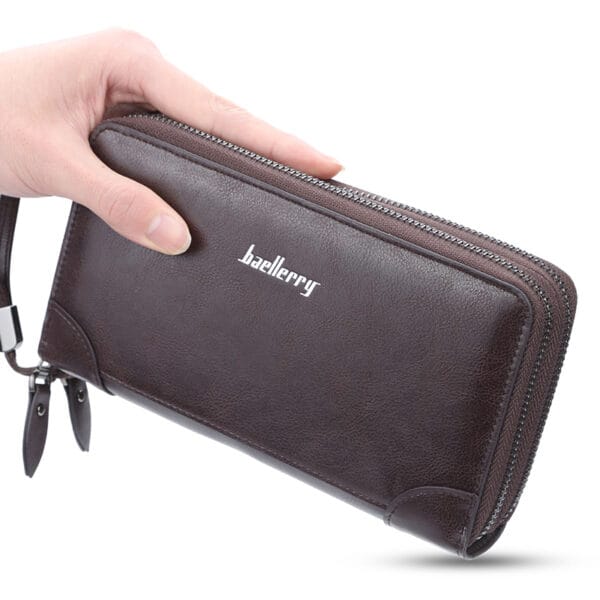 Men's Long Wallet Credit Card Holder Purse Large Capacity Leather Clutch Handbag 3