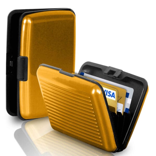 Men's Credit Card Holder Wallet Aluminum Metal Case Card Slot Portable Card Box 3