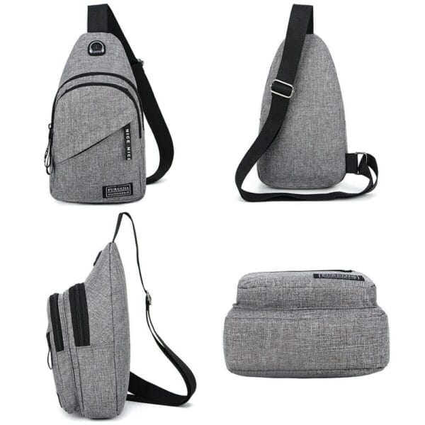 Men Women Sling Bag Chest Fanny Packs Cross Body Travel Sports Shoulder Backpack 3