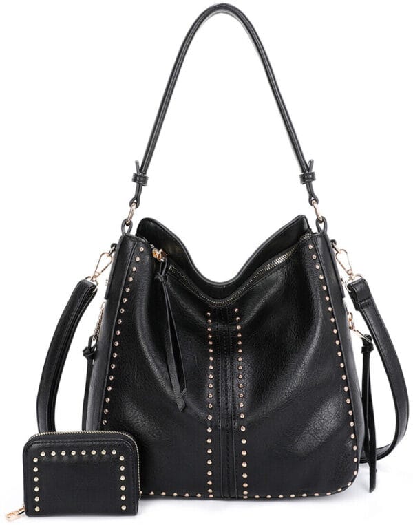 Concealed Carry Hobo Crossbody Purse Leather Shoulder Bag Women Handbag Wallet 4