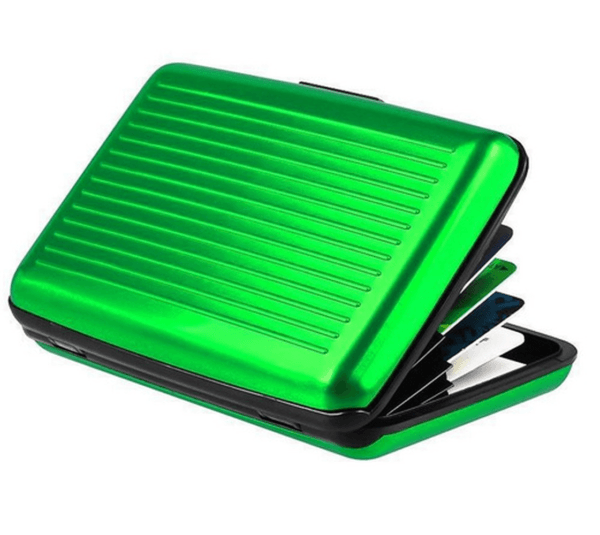 Men's Credit Card Holder Wallet Aluminum Metal Case Card Slot Portable Card Box 4