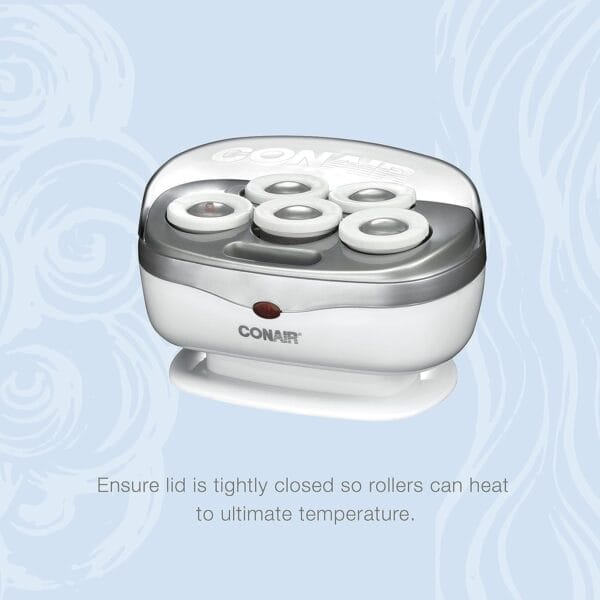 Conair Ceramic 1 1/2-inch Hot Rollers, Super Clips Included, Perfect for Travel Domestic and Aboard with Dual Voltage 4