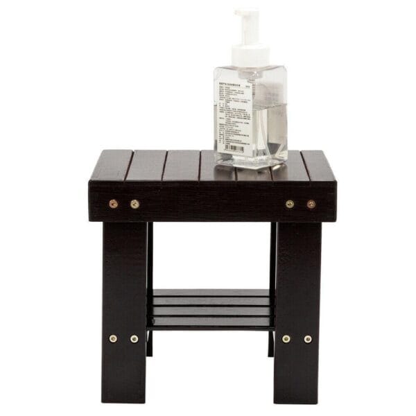 Hot Solid Wood Bench Stool Living Room Spa Bath Rest Stool Seat Coffee Hallway 4