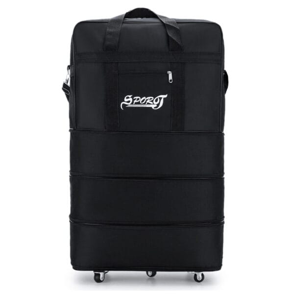 32" 3-layer Expandable Rolling Wheeled Duffle Bag Luggage Spinner Suitcase