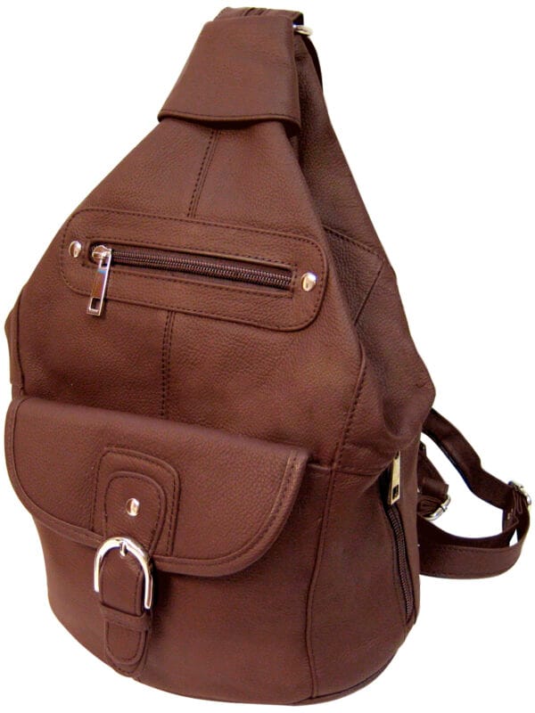 Womens Leather Backpack Purse Sling Shoulder Bag Handbag 3 in 1 Convertible Bag 2