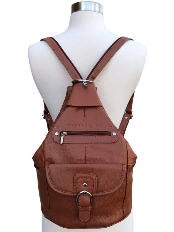 Womens Leather Backpack Purse Sling Shoulder Bag Handbag 3 in 1 Convertible Bag 7