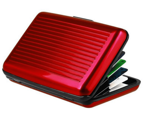 Men's Credit Card Holder Wallet Aluminum Metal Case Card Slot Portable Card Box 5