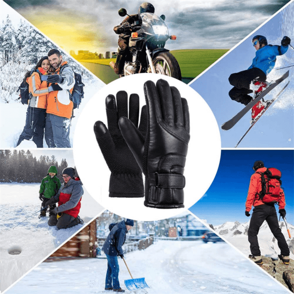 Electric USB Heated Gloves Winter Warming Thermal Ski Snow Hand Warm Windproof 4