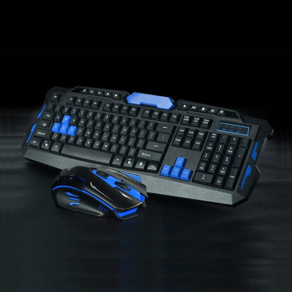 2.4G Gaming Multimedia Cordless Keyboard Wireless Optical Mouse Nano Receiver 5