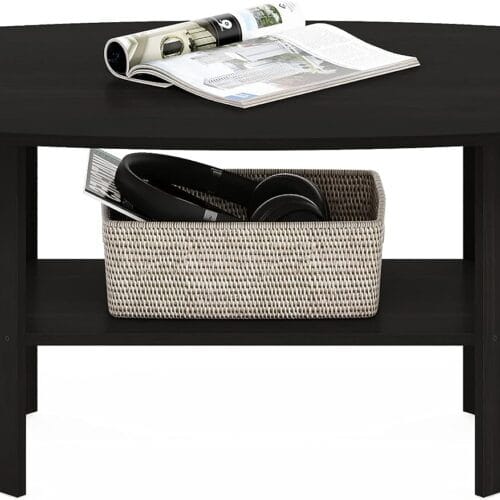 4 Furinno Simple Design Coffee Table, Espresso