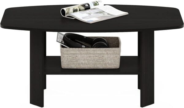 Furinno Simple Design Coffee Table, Espresso 1