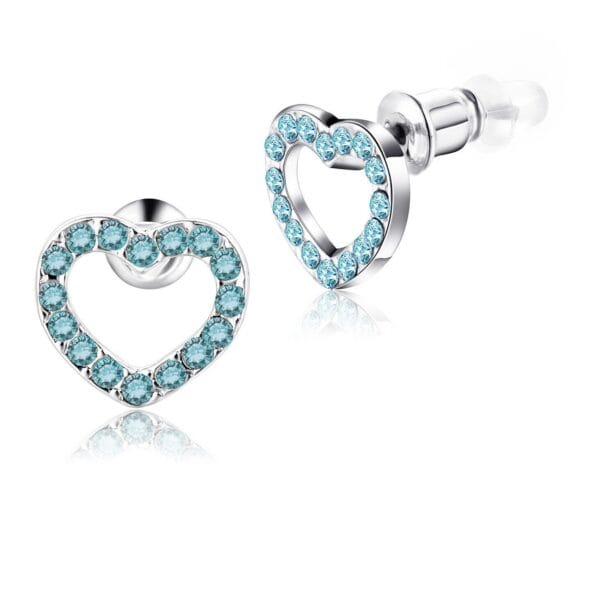 Buyless Fashion Womens and Girls Heart Stud Earrings - Surgical Stainless Steel