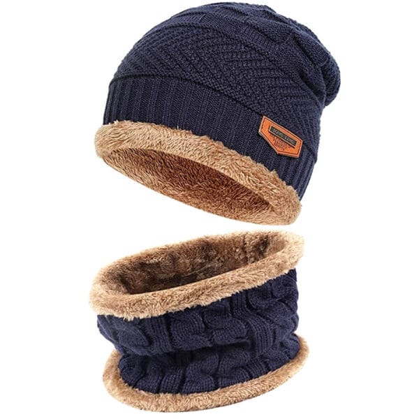 Mens Womens Winter Warm Baggy Slouchy Ski Skull Knit Beanie Hat & Scarf Cap Lot 20