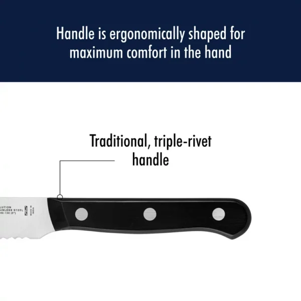 Henckels Solution 5-inch Serrated Utility Knife 5