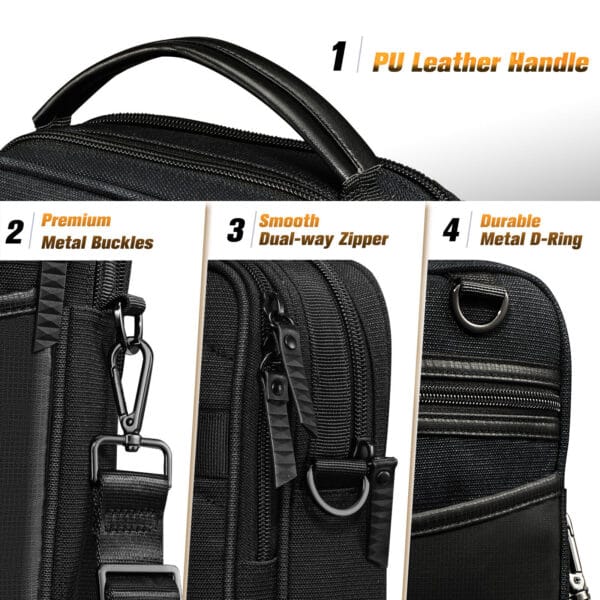 Tactical Concealed Carry Bag, Pistol Carry Gun Pouch Shooting Range Duffle Bag 5