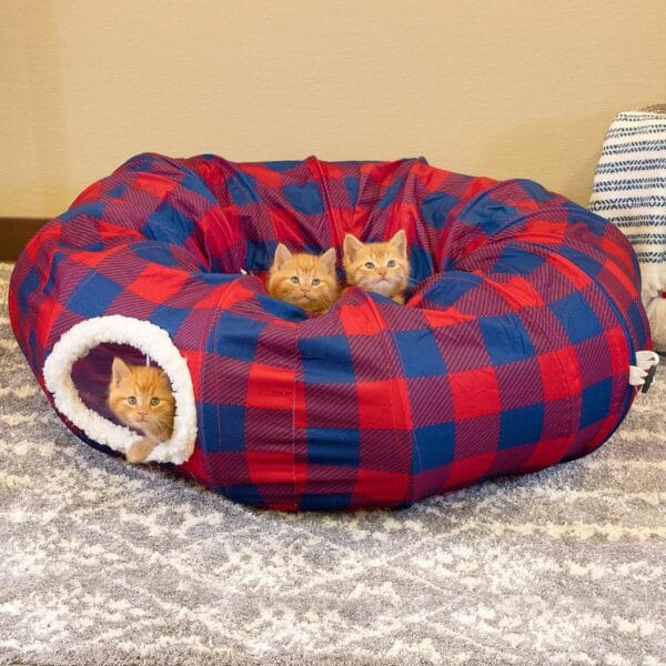 Plaid Tunnel Bed 5