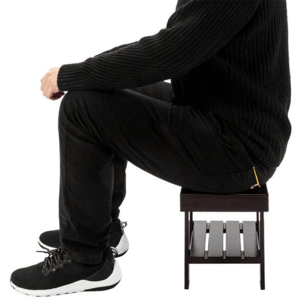 Hot Solid Wood Bench Stool Living Room Spa Bath Rest Stool Seat Coffee Hallway 3