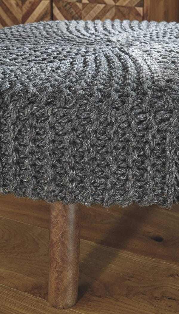 Signature Design by Ashley Jassmyn Contemporary Hand-Knitted Oversized Accent Ottoman 5