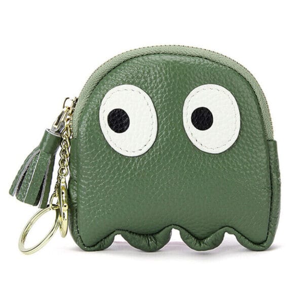 Cute Cartoon Genuine Leather Mini Coin Purse Keychain Pouch Card Holder Womens 8
