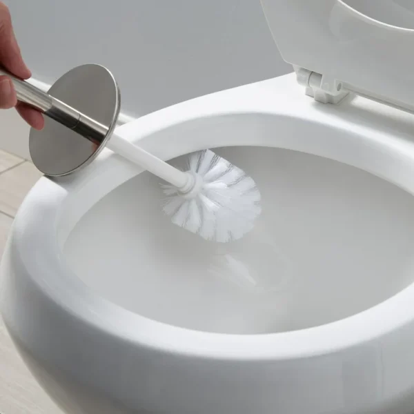 Bath Bliss Stainless Steel Toilet Brush and Holder in Two Tone 6