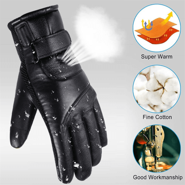 Electric USB Heated Gloves Winter Warming Thermal Ski Snow Hand Warm Windproof 5
