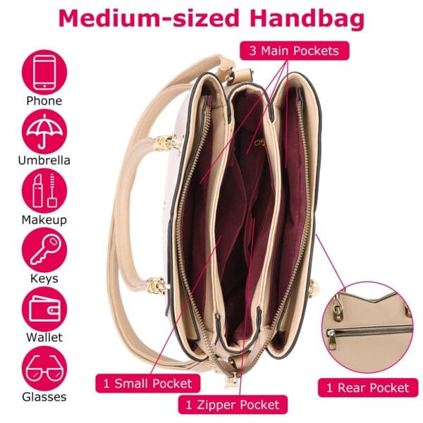Women Lady Leather Handbags Messenger Shoulder Bags Tote Satchel Purse Large 7