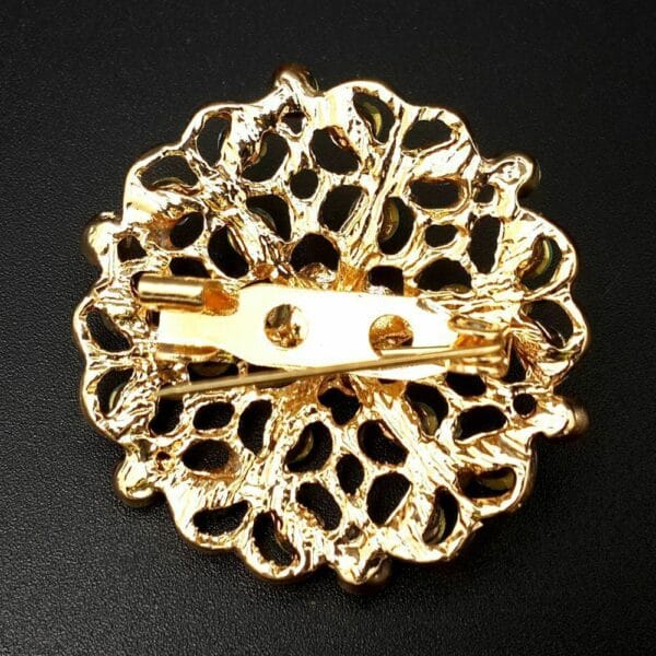 24pc Vintage Brooch Lot Mixed Alloy Rhinestone Crystal Pins Wedding Bouquet DIY 7