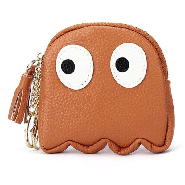 Cute Cartoon Genuine Leather Mini Coin Purse Keychain Pouch Card Holder Womens 6