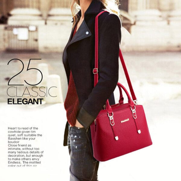 Women Lady Leather Handbags Messenger Shoulder Bags Tote Satchel Purse Large 28