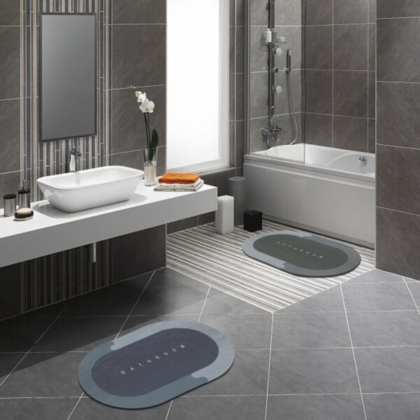 Quick Dry Absorbent Soft Bath Mat Bathroom Shower Rug Non Slip Home Floor Carpet 8