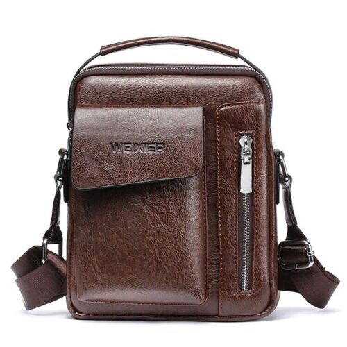 a1 Retro Men's Leather Crossbody Bags Handbags Tote Casual Shoulder Briefcase