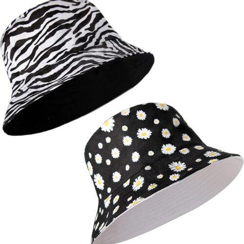 a1 Unisex 100% Cotton Bucket Hat Boonie Hunting Fishing Outdoor Reversible Cap