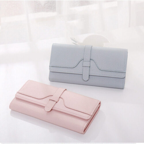 a1 Womens Clutch Long Leather Wallet Trifold Credit Card Holder Handbag Purse Gifts