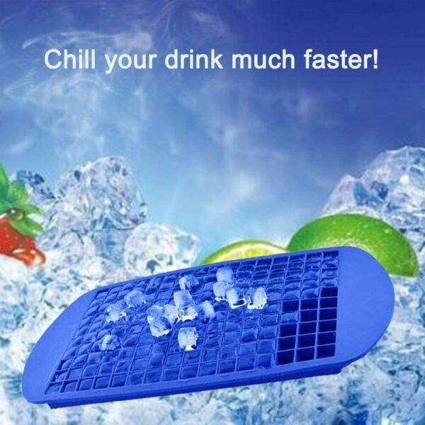 2x Ice Cube Maker Mold 160 Grids Mini Small Trays Silicone Bar Whiskey Cocktails 6