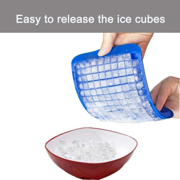 2x Ice Cube Maker Mold 160 Grids Mini Small Trays Silicone Bar Whiskey Cocktails 4